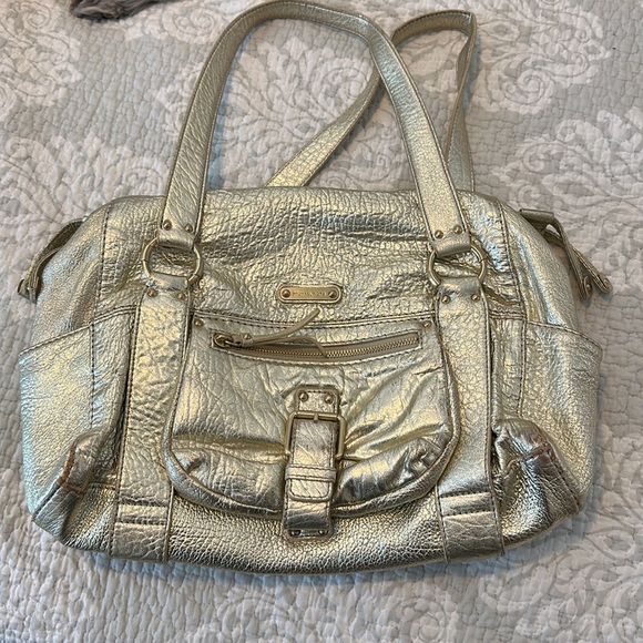 Michael Kors Austin Large Leather Satchel, Pale Gold - Picture 9 of 9